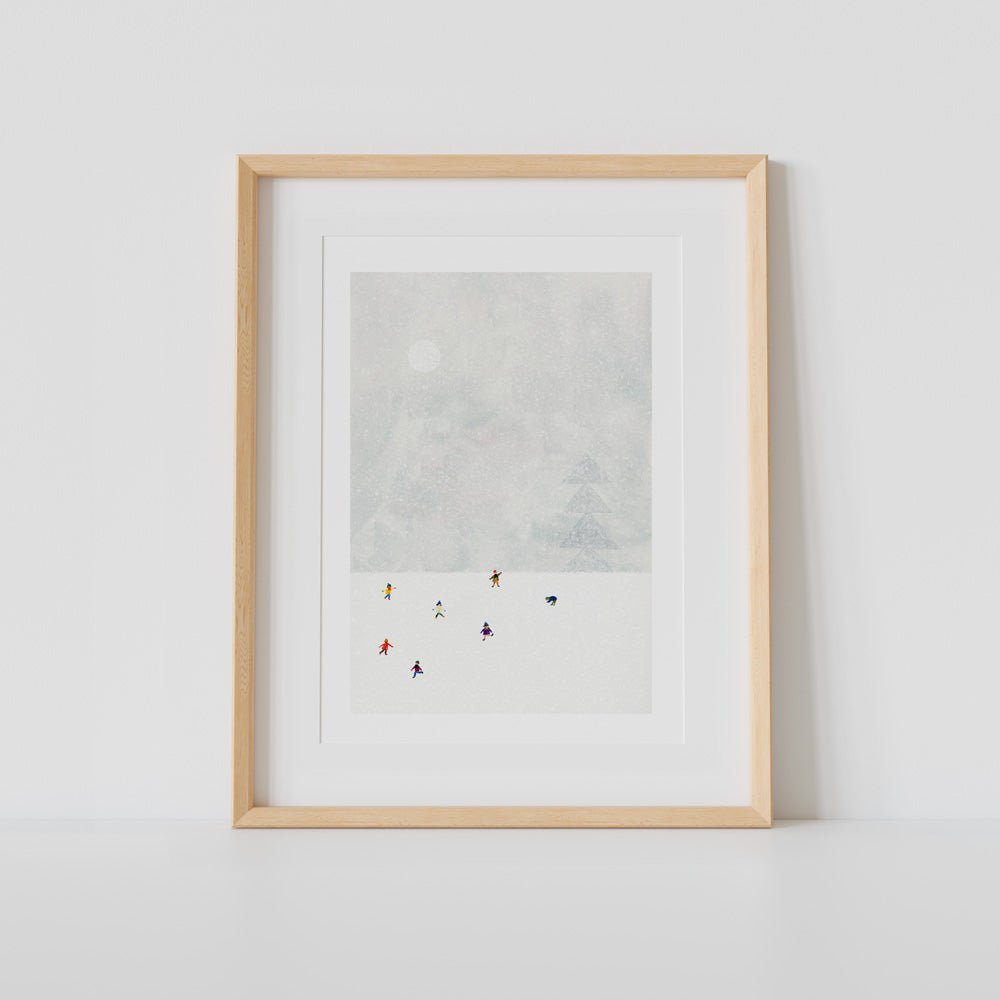 Combat de boules de neige Giclée Print