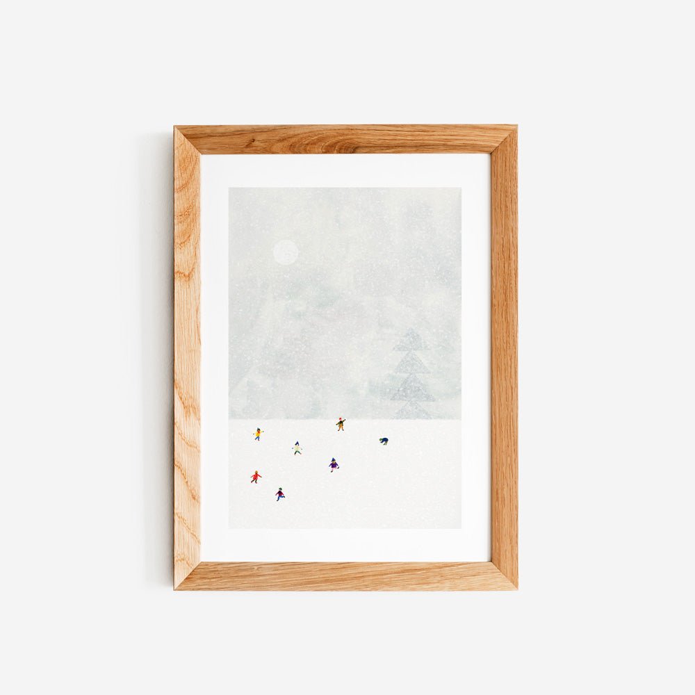 Combat de boules de neige Giclée Print