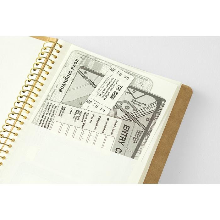 Spiral Ring Notebook A5 Slim Paper Pocket