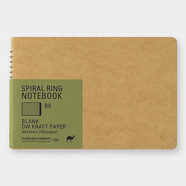 Spiral Ring Notebook B6 DW Kraft
