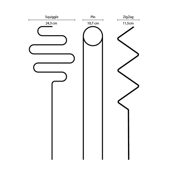 Tutor para Plantas Dorado ZigZag