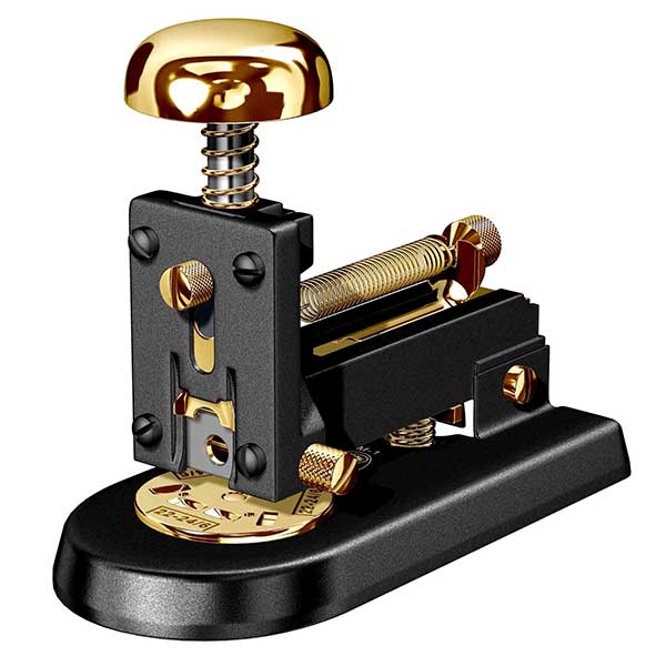 Agrafeuse en or 23 carats et noire (M-1 LN)