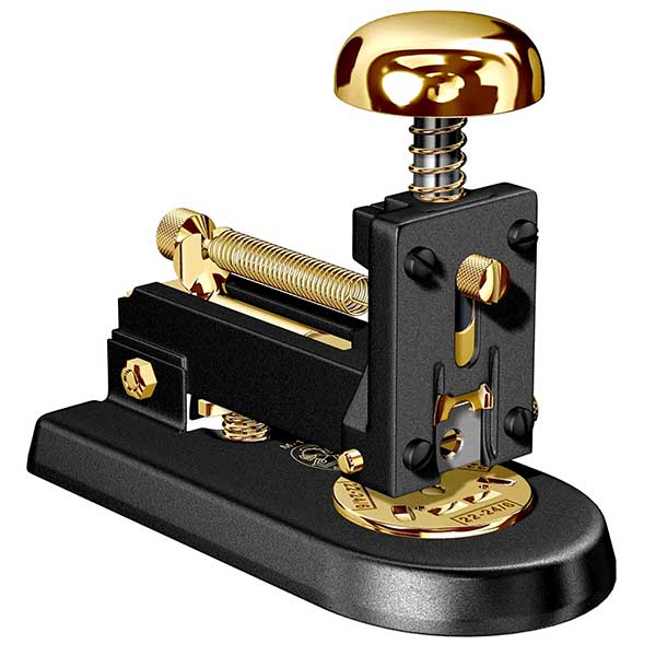 Agrafeuse en or 23 carats et noire (M-1 LN)