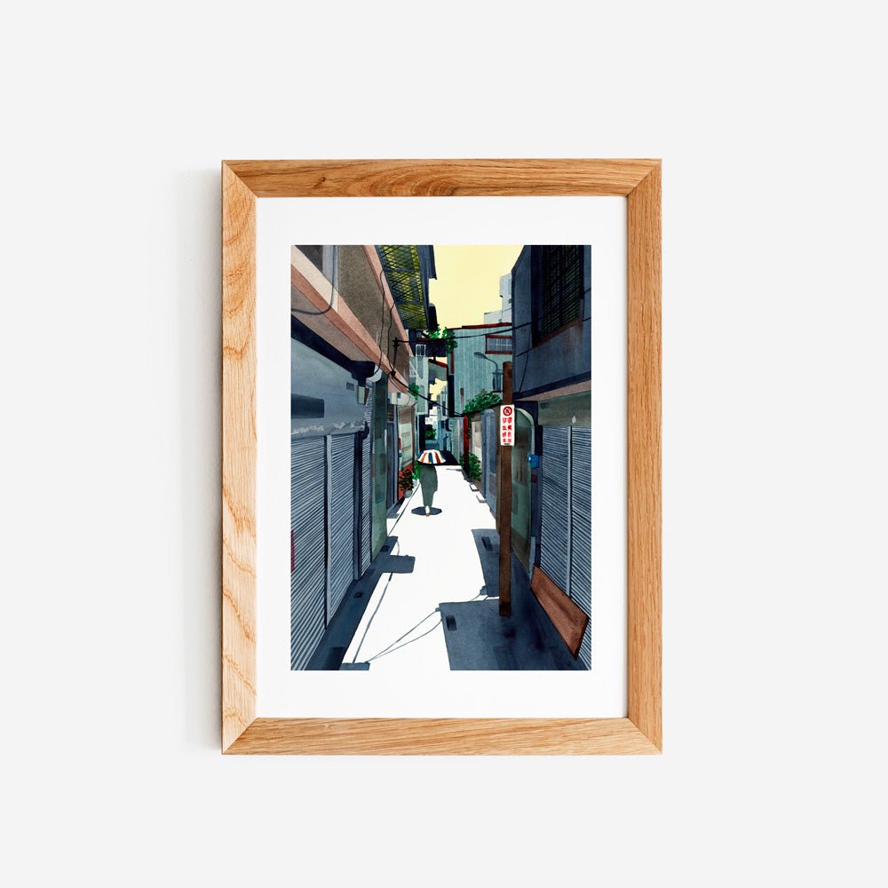 Sunshine Alley Giclée Print A5