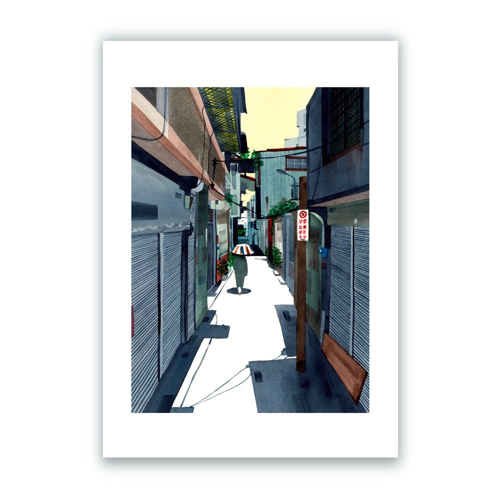 Sunshine Alley Giclée Print A5