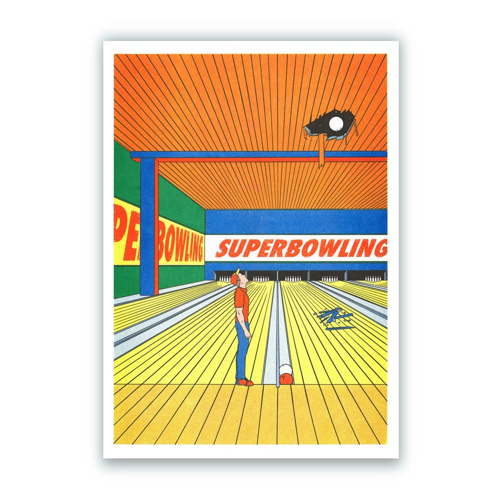 Super Bowling Risographie A3