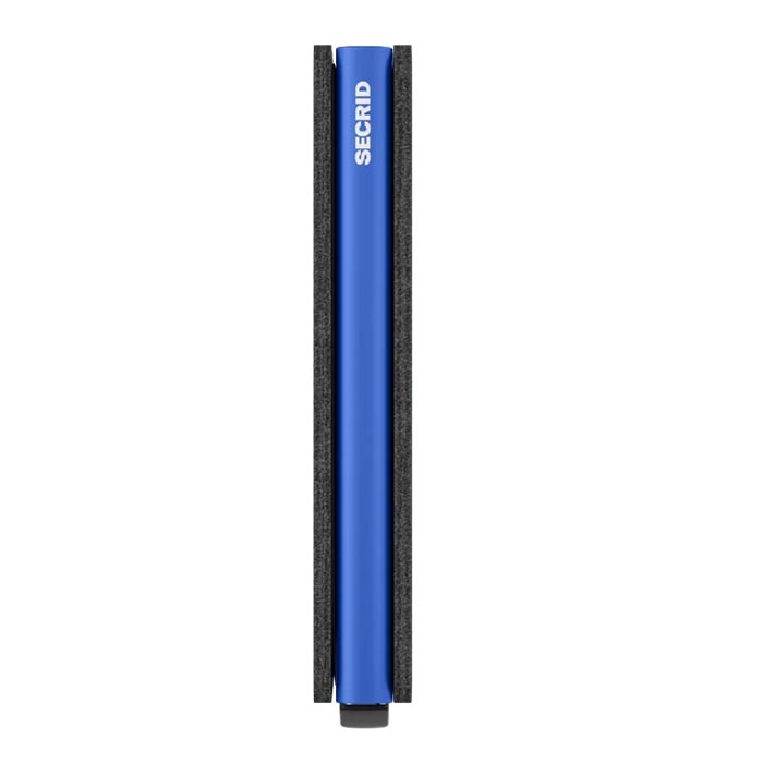Portefeuille mince SM noir mat - bleu
