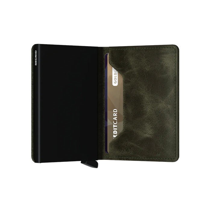Slimwallet Vintage Olive - Black