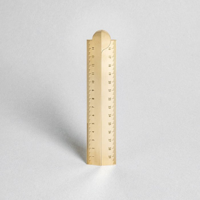 Stria Brass Folding Ruler