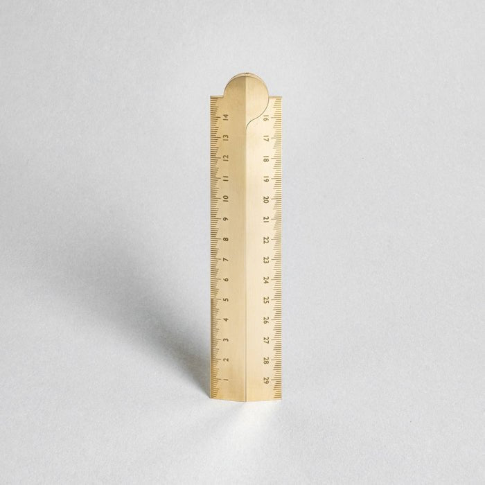 Makers Cabinet - Stria Brass Folding Ruler