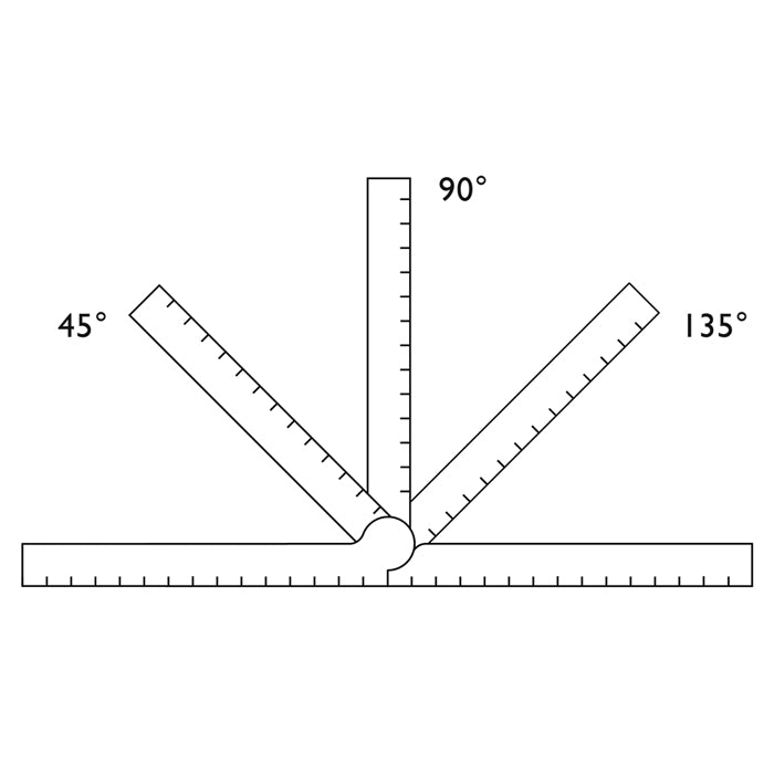 Stria Brass Folding Ruler