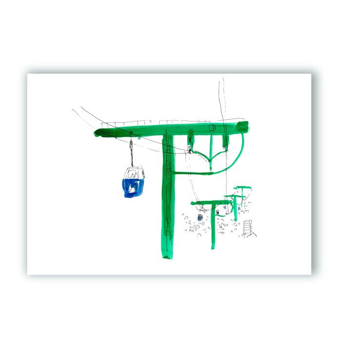 Teleférico de Madrid Giclée Print