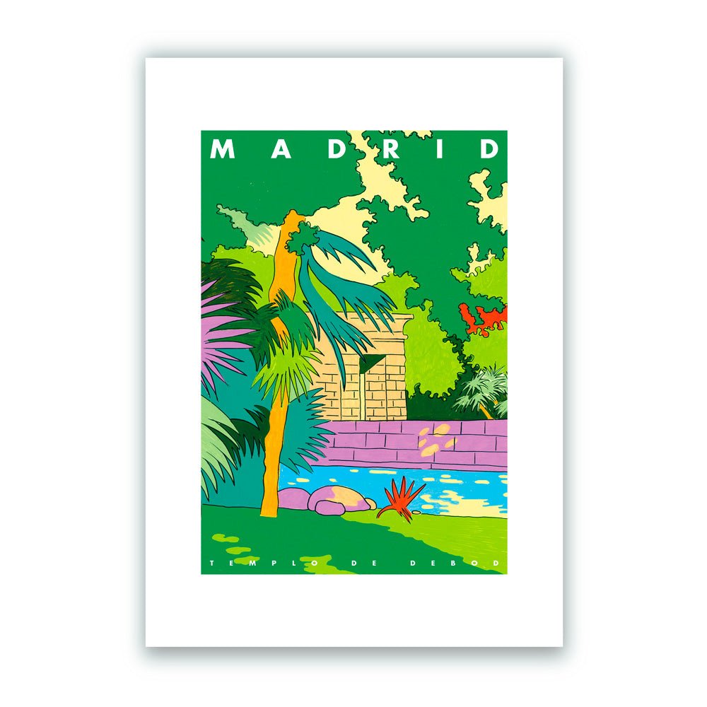 Madrid - Templo de Debod Giclée Print A5