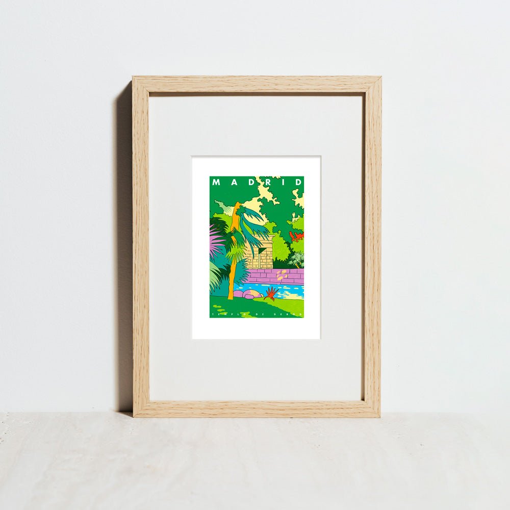 Madrid - Templo de Debod Giclée Print A5