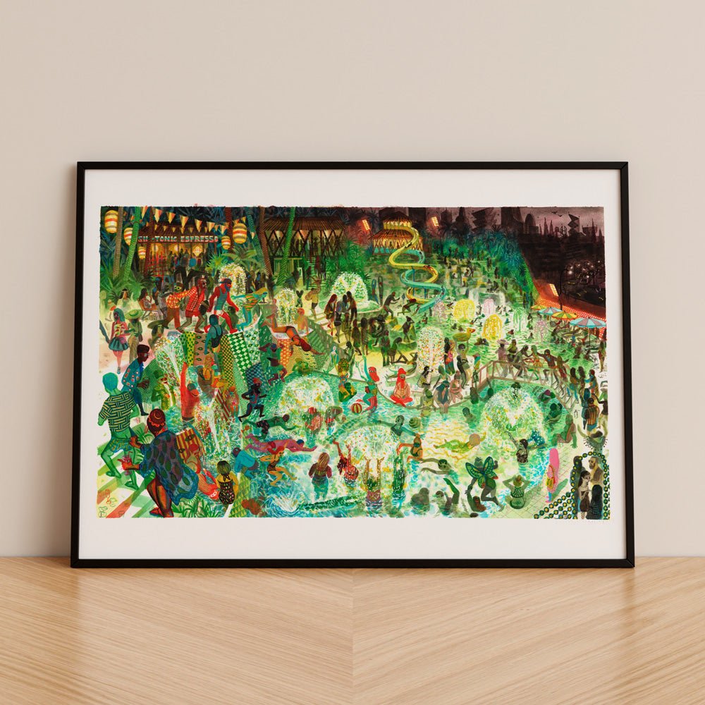 The City Pool Impresión Giclée