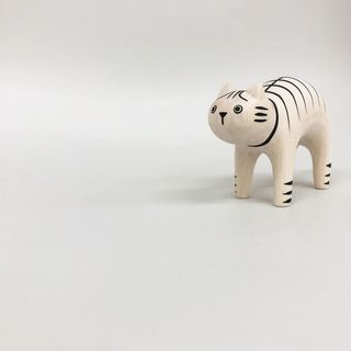 Animal de Madera Pole Pole Gato Tigre