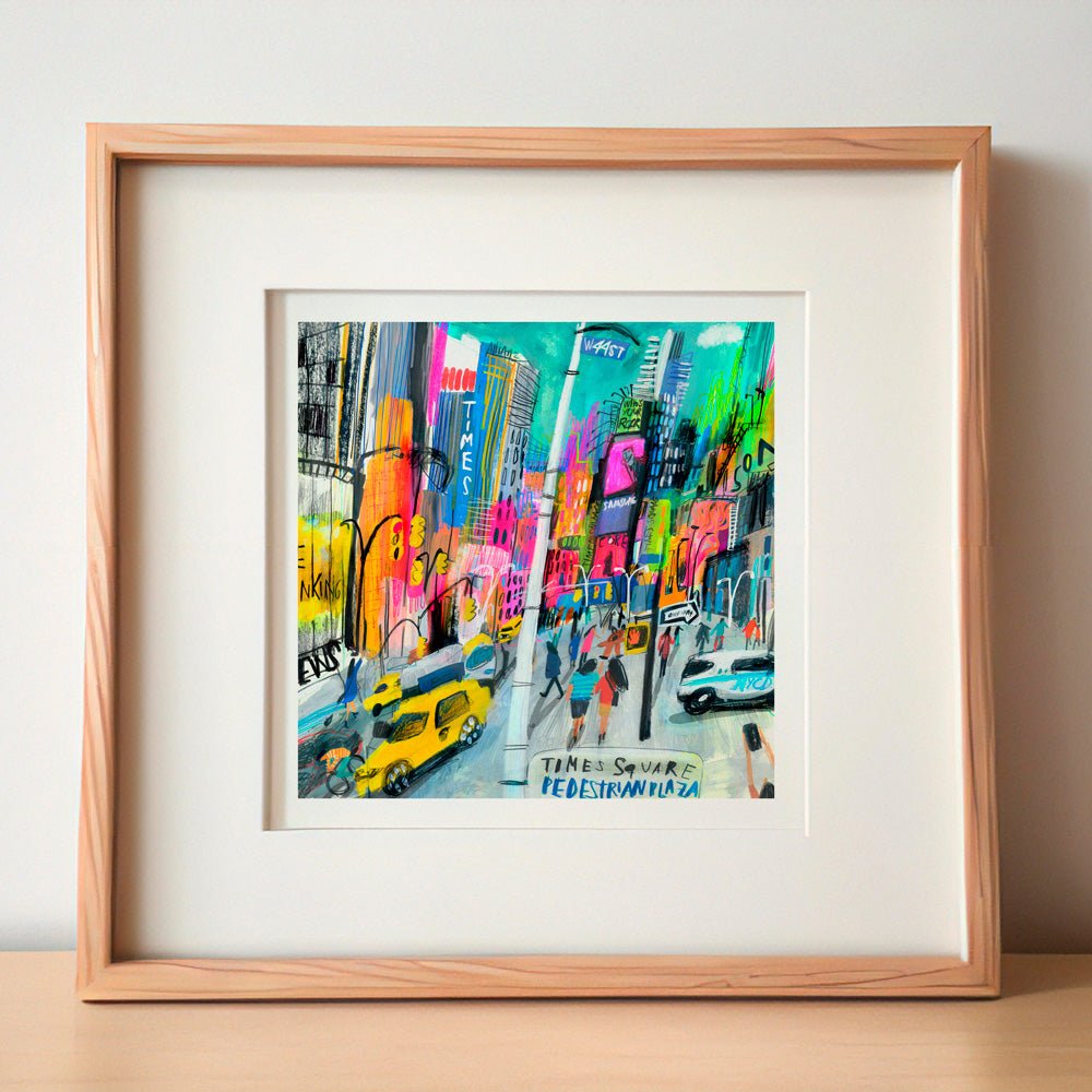 Times Square Impression Giclée 22x22