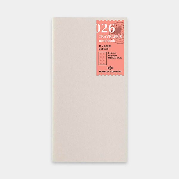 TRAVELER'S notebook Recharge 026 Grille de points - Taille Régulier