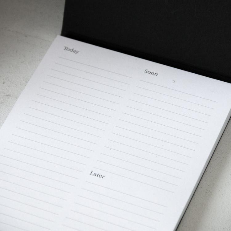 Bloc-notes noir à faire