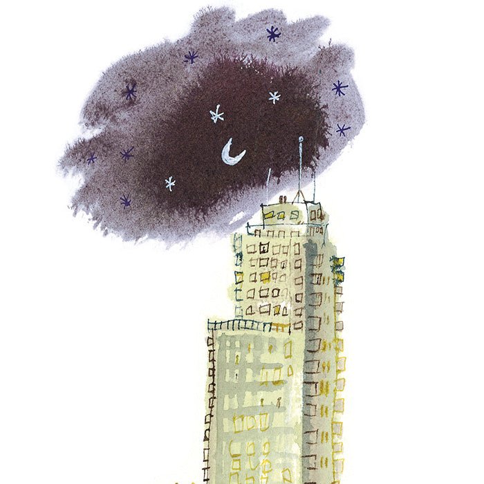 Edificio Torre Madrid Impresión Giclée