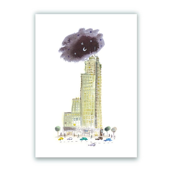 Edificio Torre Madrid Impresión Giclée A5