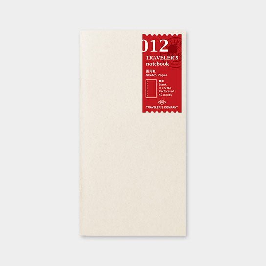 Recharge pour carnet de voyage 012 Papier à croquis - Format standard