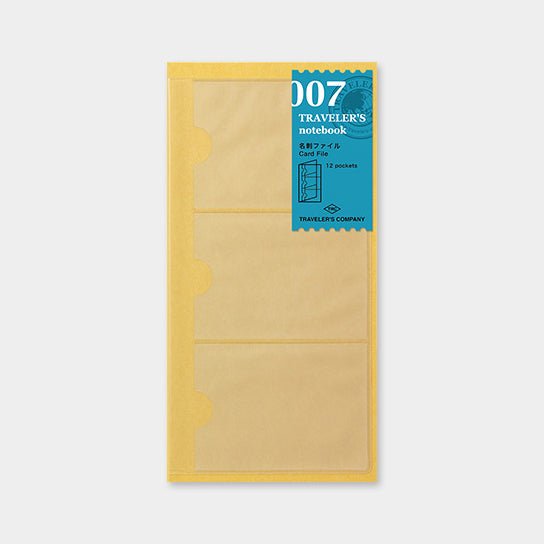 TRAVELER'S notebook Recambio 007 Tarjetero Plástico - Tamaño Regular