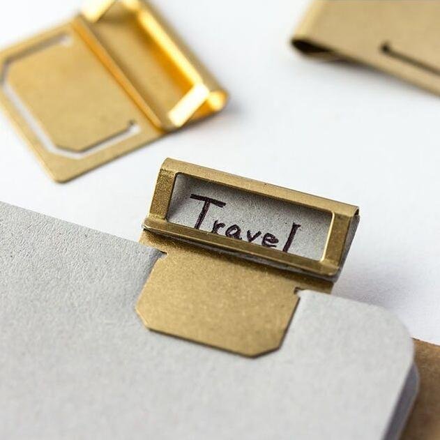 Clips d'index en Laiton