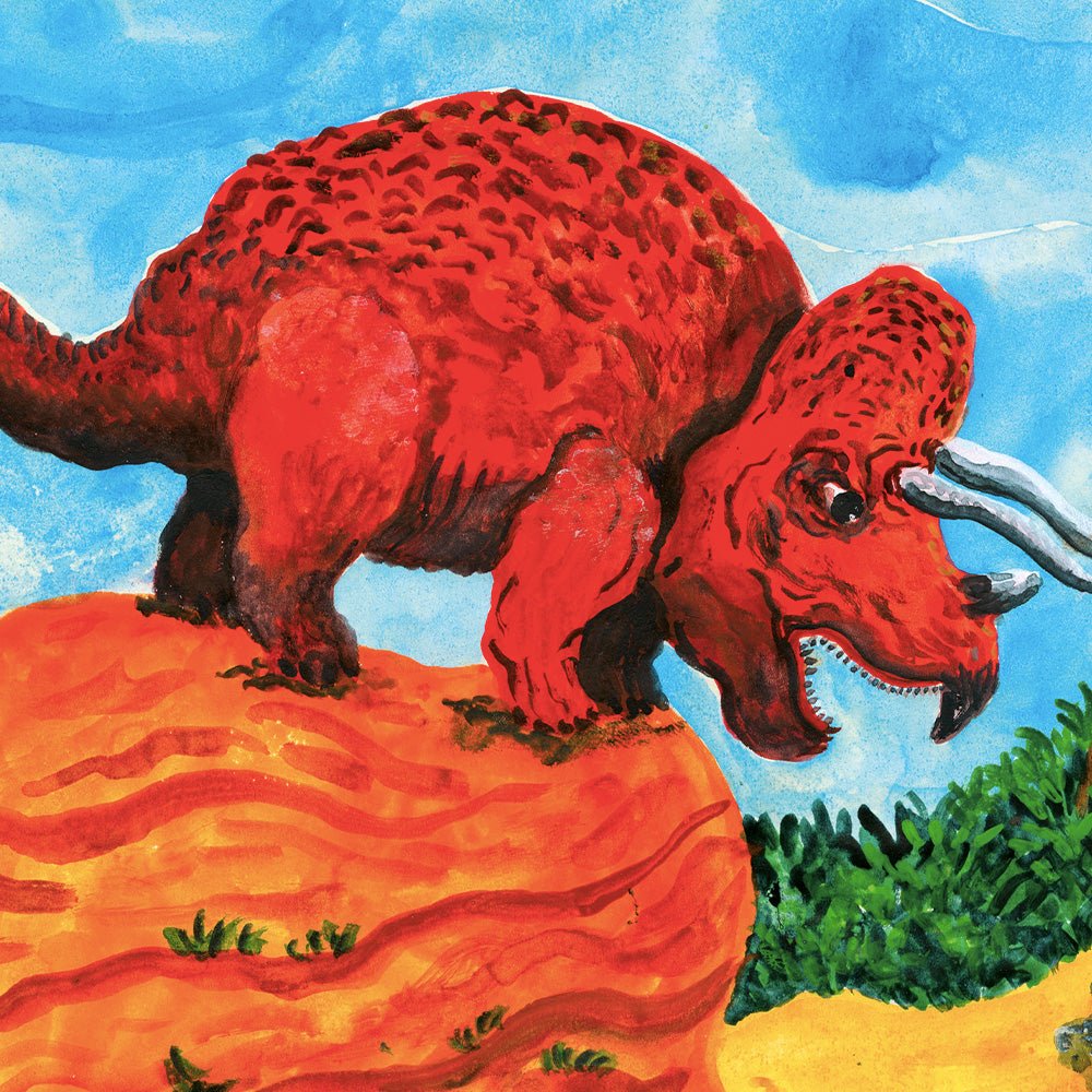 Impression Giclée DinoWestern Triceratops