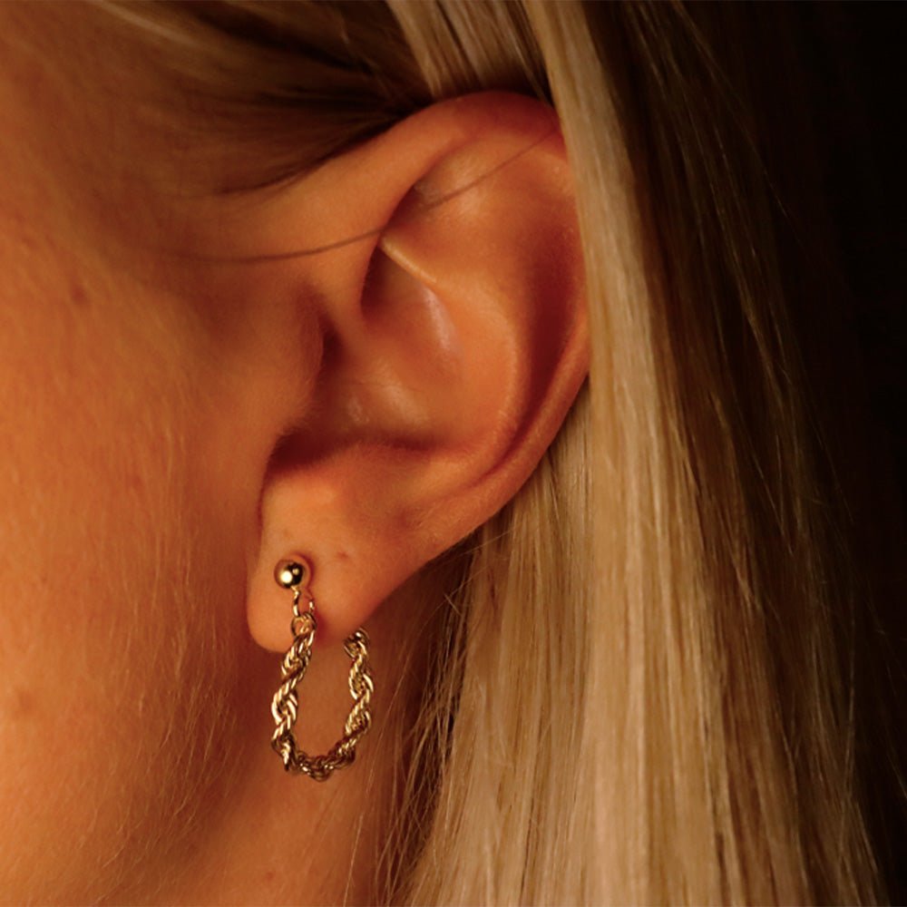 Twister Earrings Gold