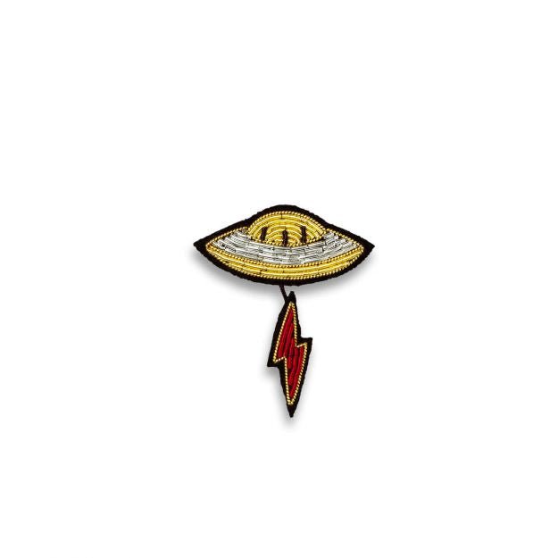 UFO Hand-embroidered Brooch