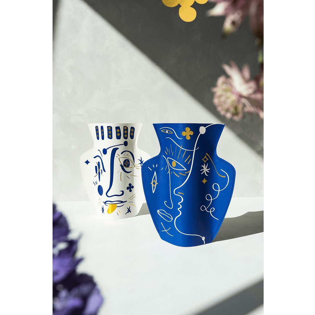 Vase en papier Jaime Hayon - Bleu