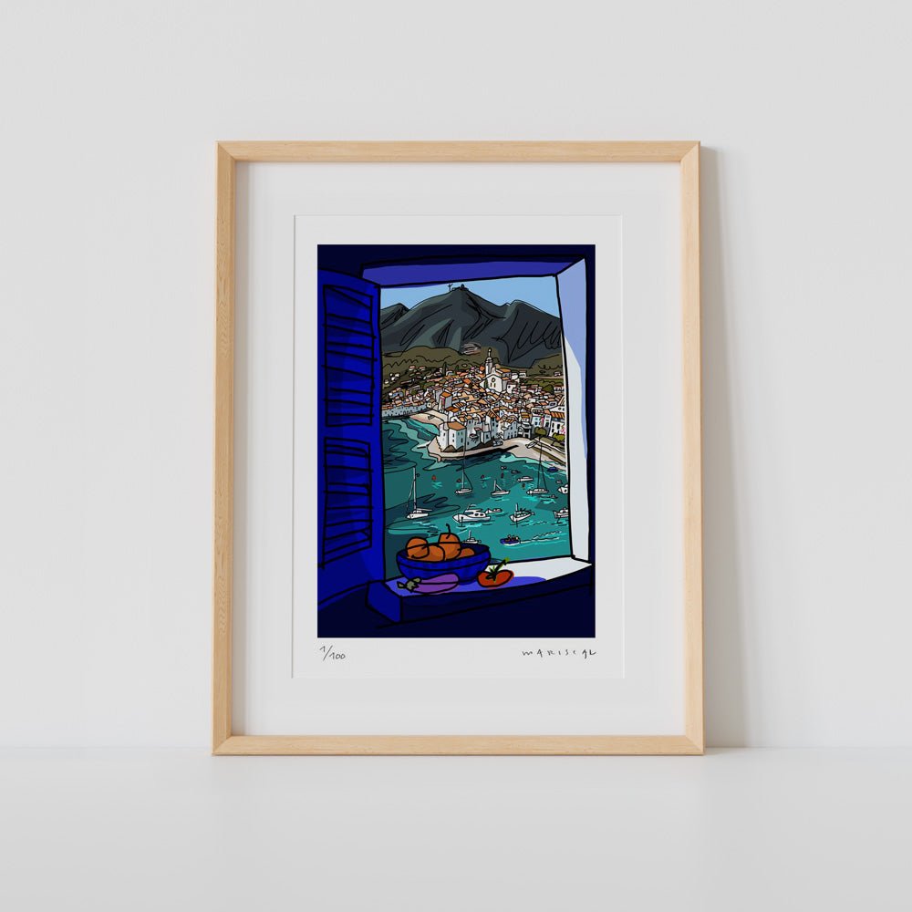 Ventana de Cadaqués Impresión Fine Art