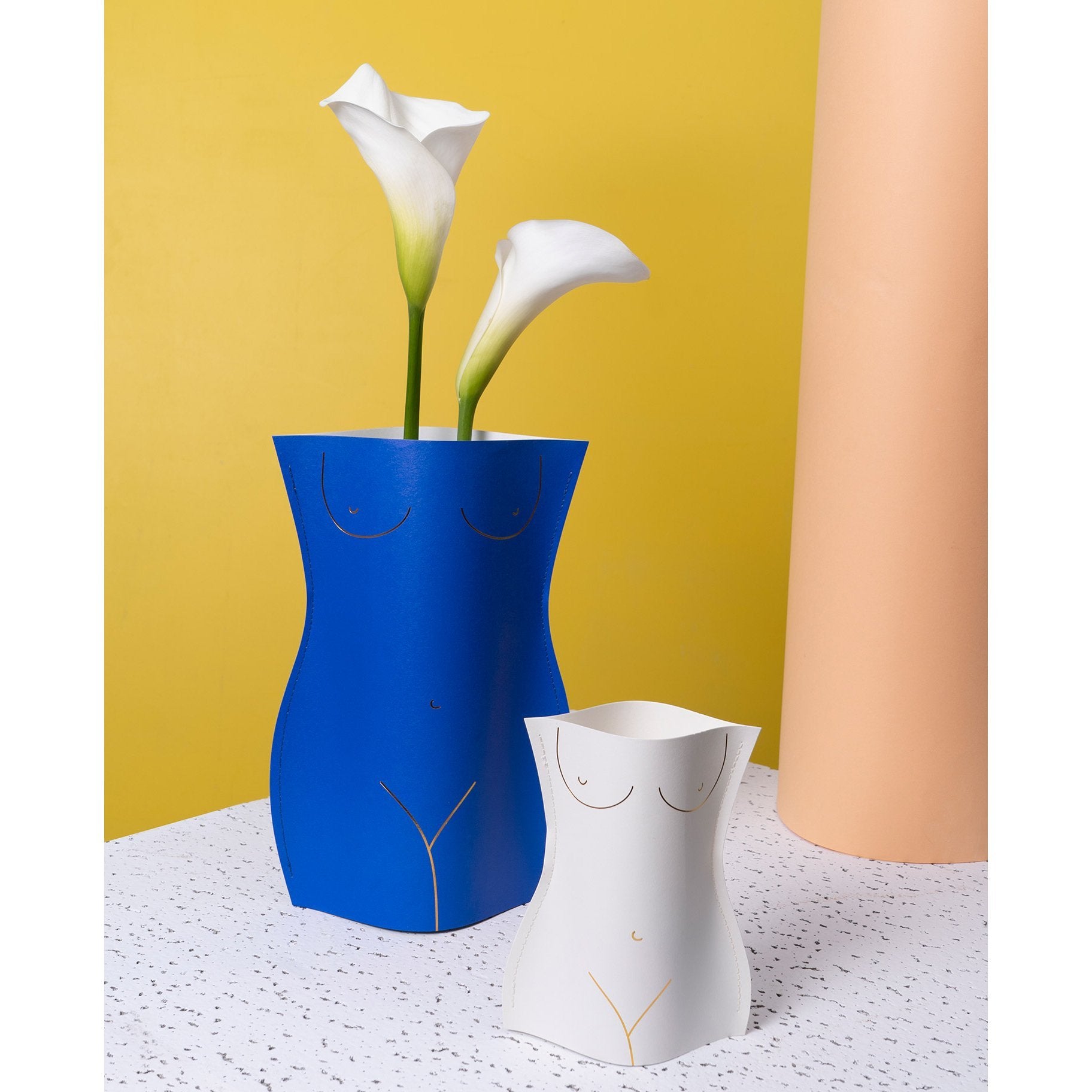 Florero de Papel Venus Azul