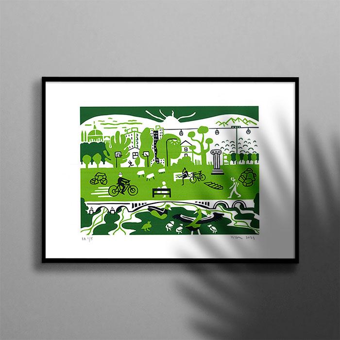 Verde Imperium Screen Print A3