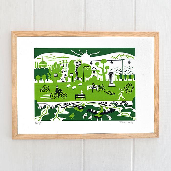 Verde Imperium Screen Print A3