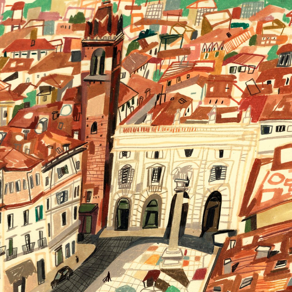 Vue de Vérone Giclée Print