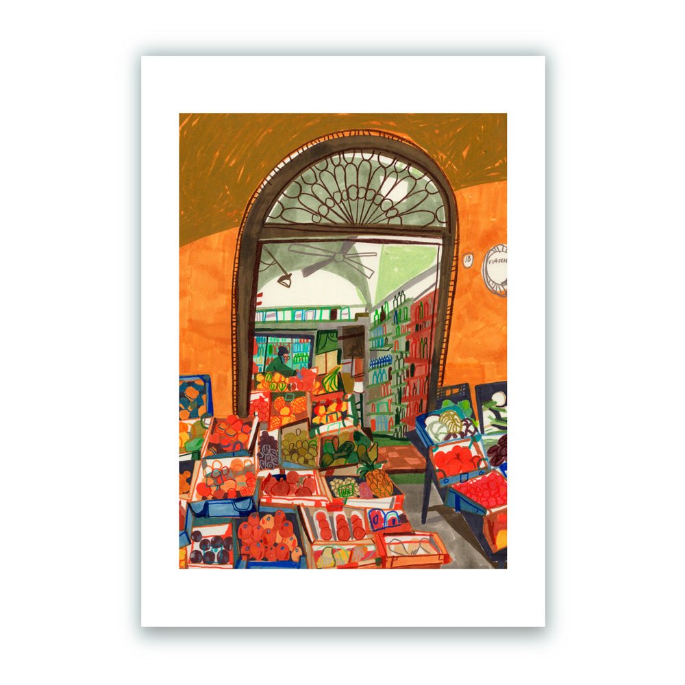 Via Drapperie, Bologne Giclée Print