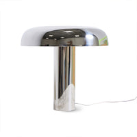 Mushroom Table Lamp - Chrome