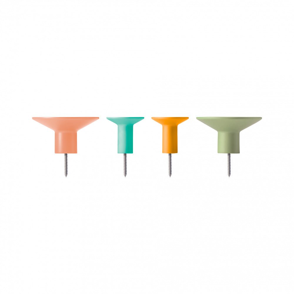 Set Colgadores de Pared Daisy (4 piezas)