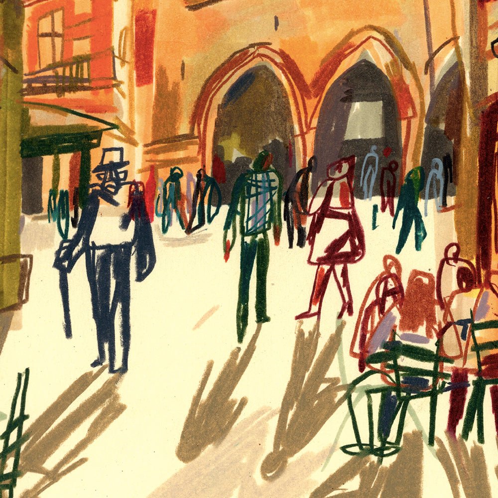 Warm Autumn Afternoon in Bologna Giclée Print