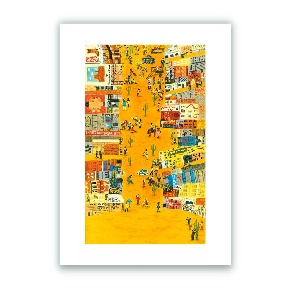 Lejano Oeste Montera Impresión Giclée A4