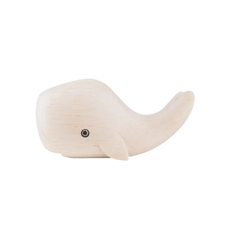 Animal de Madera Pole Pole Ballena Blanca