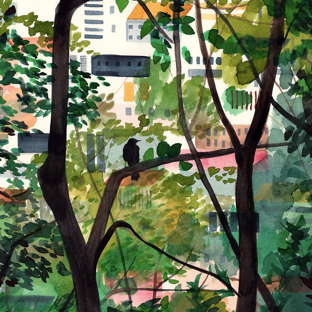 Woods Giclée Print A5