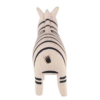 Animal de Madera Pole Pole Cebra