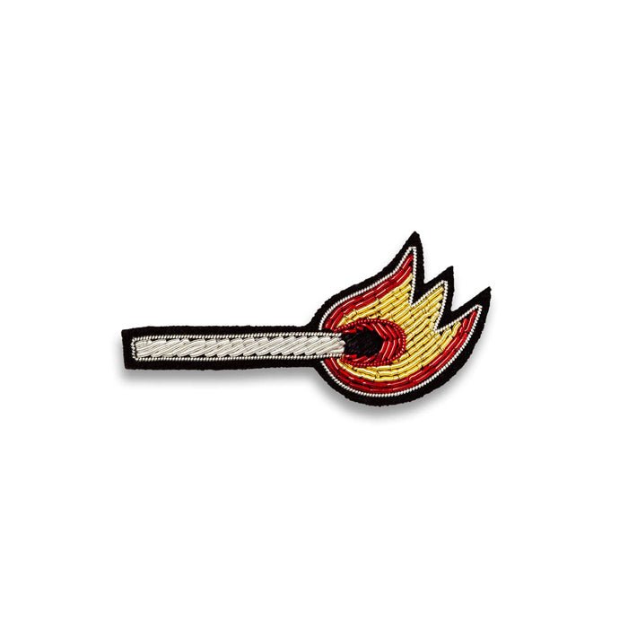 Match Hand-embroidered Brooch