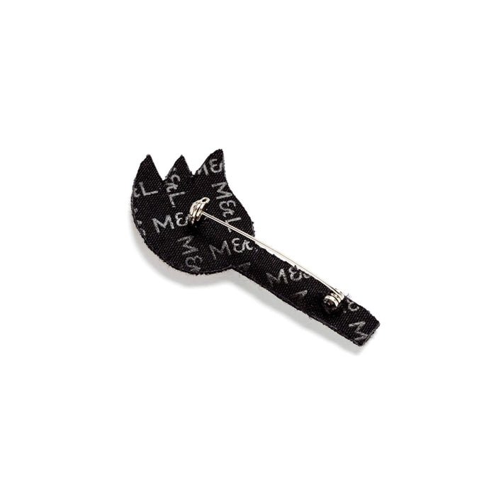 Match Hand-embroidered Brooch