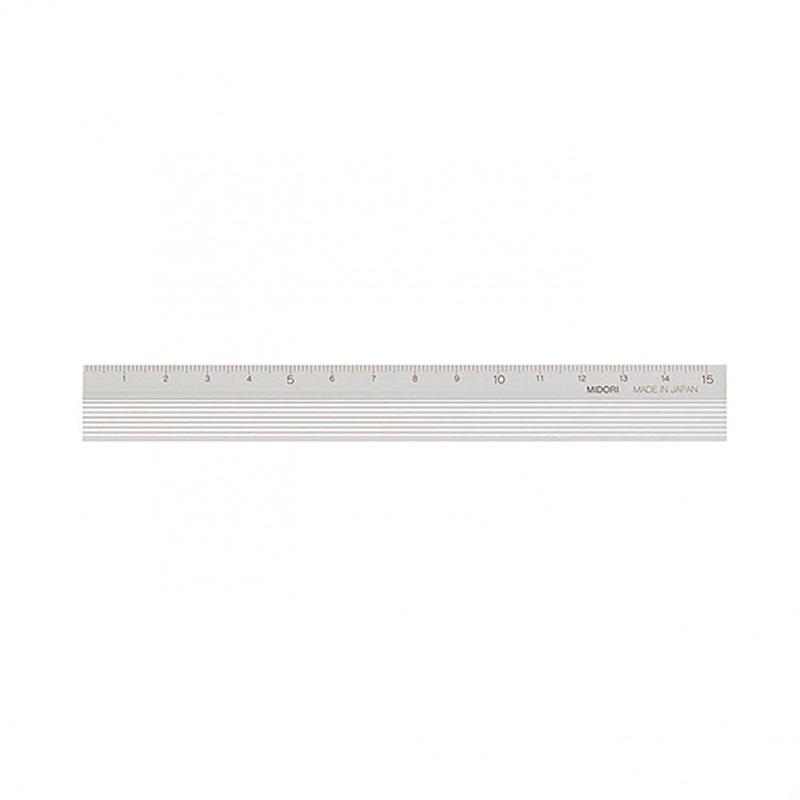 Règle en aluminium argenté de 15 cm