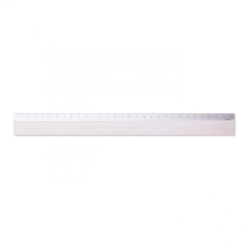 Règle en aluminium argenté de 30 cm avec aimant en néodyme