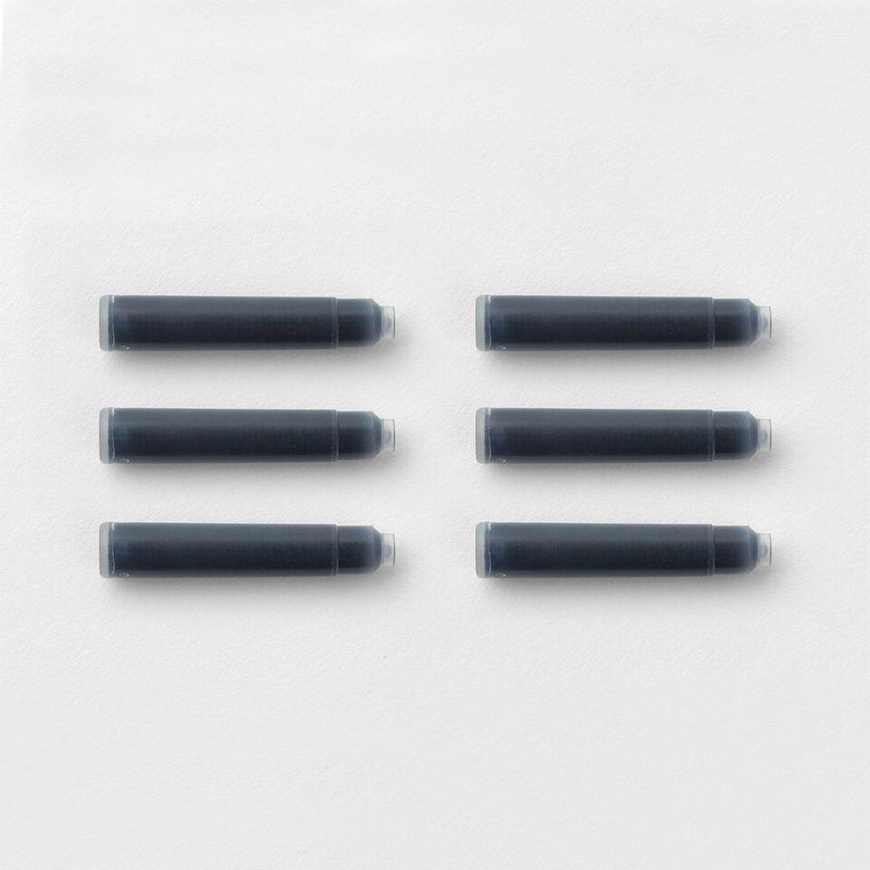 Cartouches de stylo - Bleu/Noir (lot de 6)